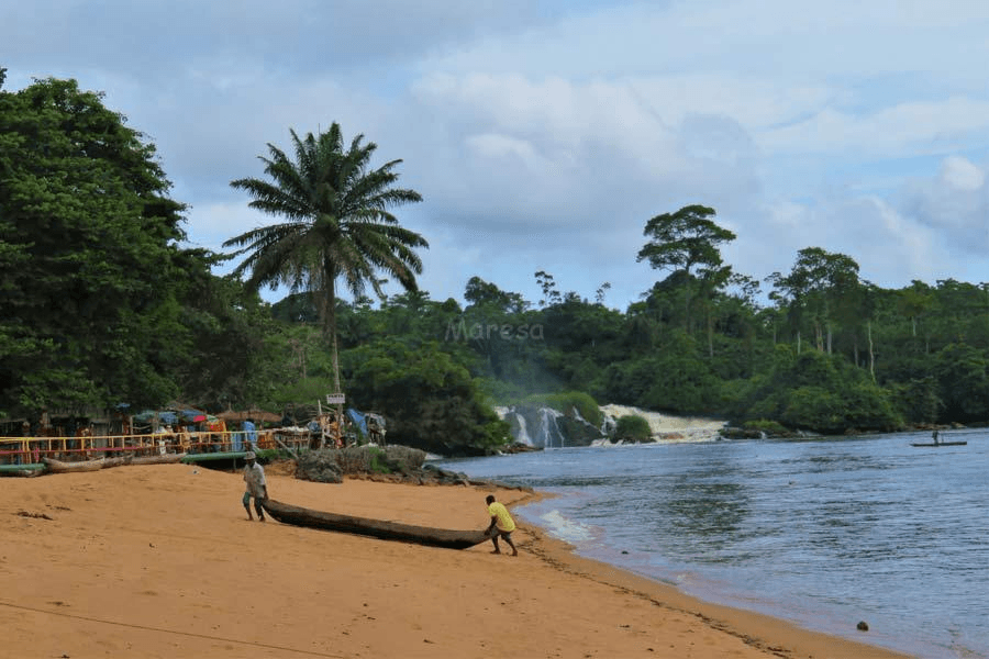 Lobe beach Cameroon coast